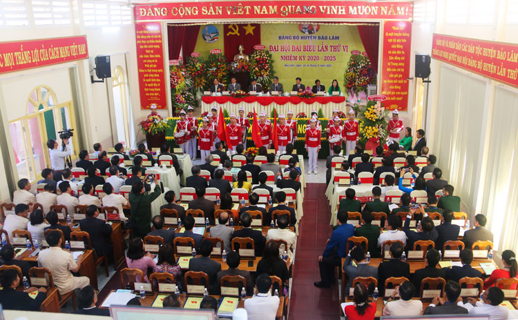Khai mạc Đại hội đại biểu Đảng bộ huyện Bảo Lâm lần thứ VI