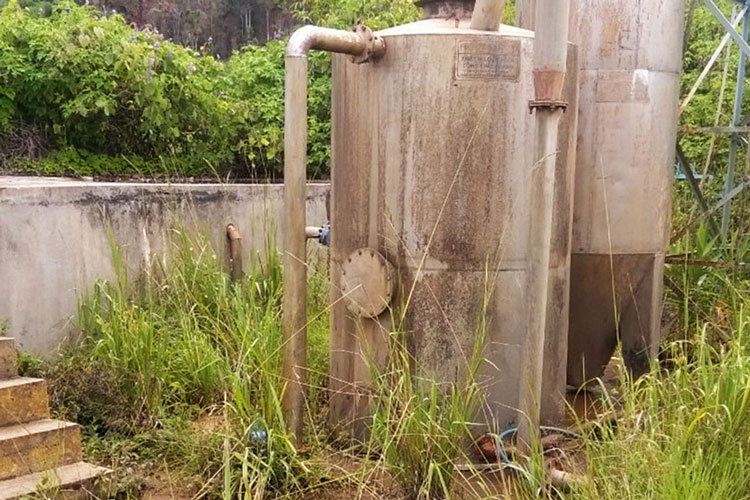 Công trình cấp nước sinh hoạt đã xuống cấp và hoạt động kém hiệu quả tại thôn Hang Hớt, xã Mê Linh, huyện Lâm Hà