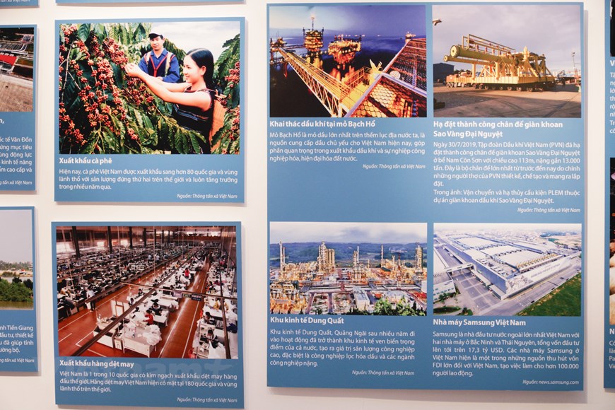 "Đổi mới, hội nhập và phát triển" là tên chủ đề của phần trưng bày thứ 5, giai đoạn 1986-2020, giới thiệu đến công chúng những hình ảnh, tài liệu, hiện vật về đường lối Đổi mới được đề ra tại Đại hội VI của Đảng, đánh dấu bước ngoặt cơ bản, có tính quyết định trong sự nghiệp phát triển của Việt Nam