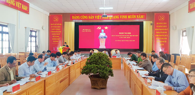Hội nghị Ban Chấp hành Đảng bộ huyện Lạc Dương (khóa XI) lần thứ hai