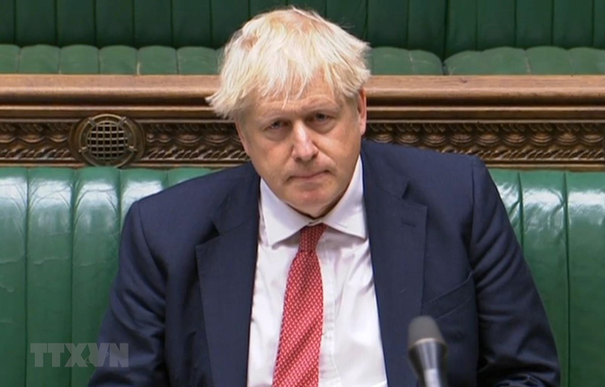 Thủ tướng Anh Boris Johnson tại cuộc họp ở London, Anh, ngày 2/9/2020