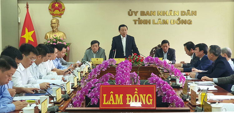 Bộ Tài nguyên và Môi trường làm việc với tỉnh Lâm Đồng