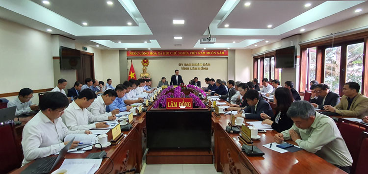 Toàn cảnh buổi làm việc của Bộ Tài nguyên và Môi trường với lãnh đạo tỉnh Lâm Đồng