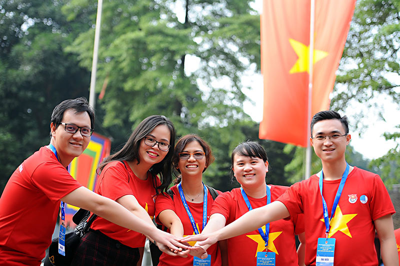 Các đại biểu tại Diễn đàn Trí thức trẻ Việt Nam toàn cầu lần thứ II, năm 2019 tại Thủ đô Hà Nội