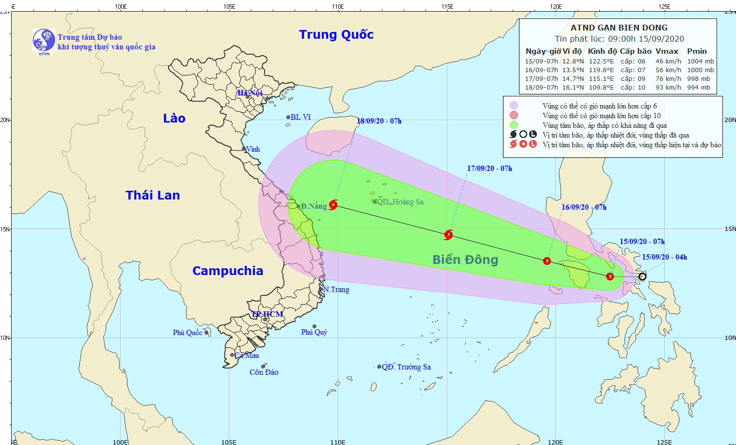 Áp thấp nhiệt đới sắp đi vào Biển Đông, khả năng mạnh lên thành bão