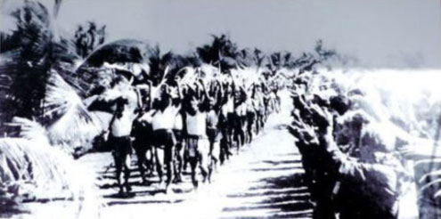 Dân quân cứu quốc Nam bộ trong những ngày đầu Nam bộ kháng chiến, tháng 9/1945. Ảnh: tư liệu