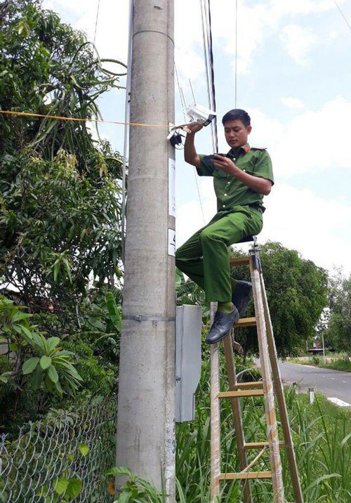 Công an huyện Cát Tiên vận động xã hội hóa 145 camera an ninh