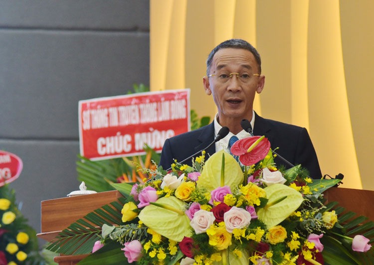 Đồng chí Trần Văn Hiệp phát biểu tại Đại hội