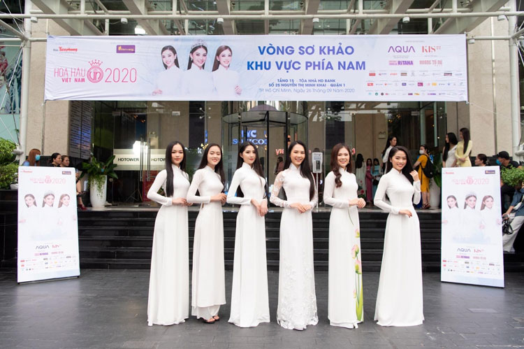Thí sinh Hoa hậu Việt Nam 2020 tại vòng sơ khảo phía Nam