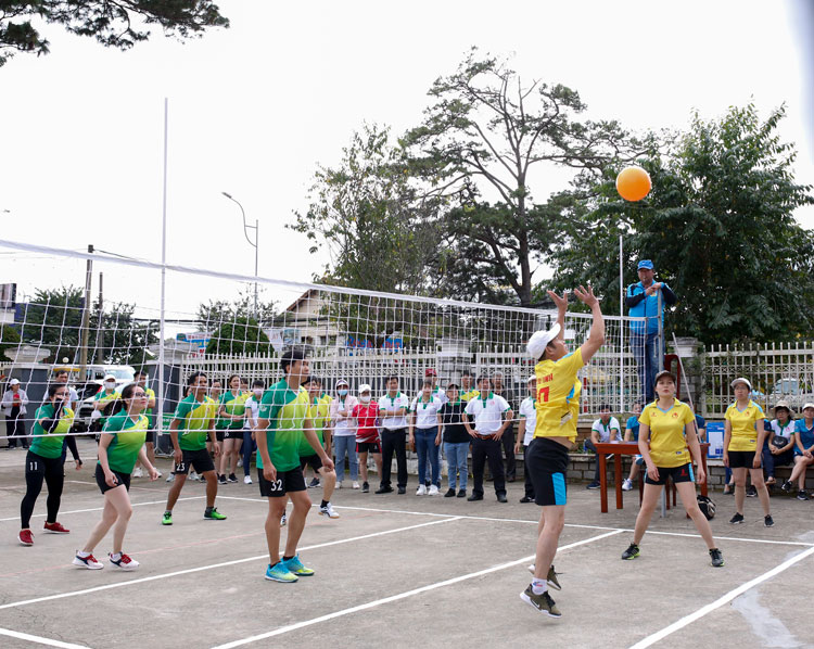 Các trận thi đấu bóng chuyền thu hút sự cổ vũ của đông đảo cổ động viên