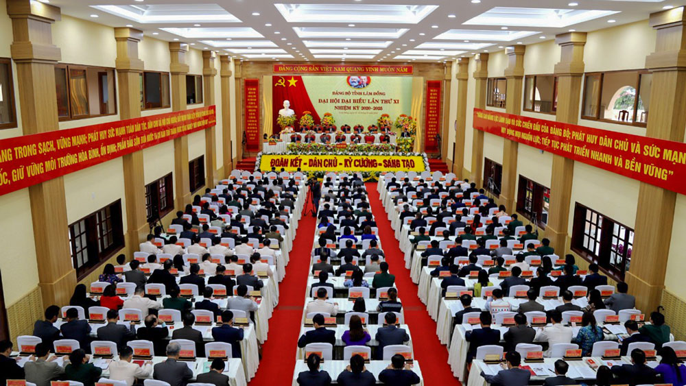 Khai mạc Đại hội đại biểu Đảng bộ tỉnh Lâm Đồng lần thứ XI, nhiệm kỳ 2020 - 2025