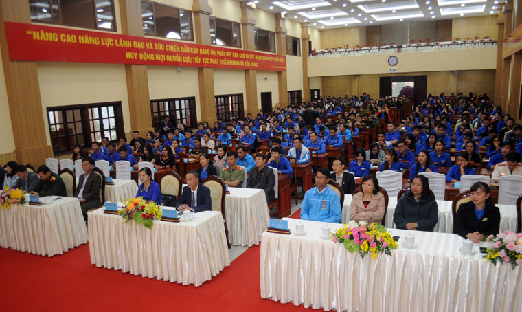 Các đại biểu và đông đảo đoàn viên thanh niên trong tỉnh tham gia diễn đàn