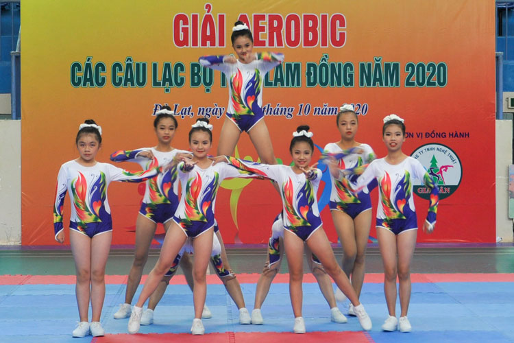 34 đội tranh tài tại Giải Aerobic các câu lạc bộ tỉnh Lâm Đồng