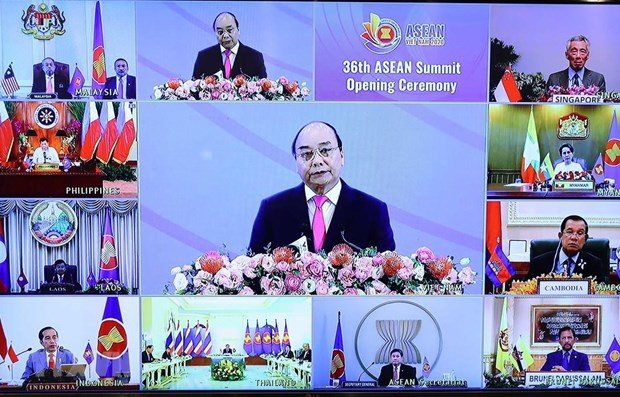 Thủ tướng Nguyễn Xuân Phúc, Chủ tịch ASEAN 2020 phát biểu khai mạc Hội nghị Cấp cao ASEAN lần thứ 36.