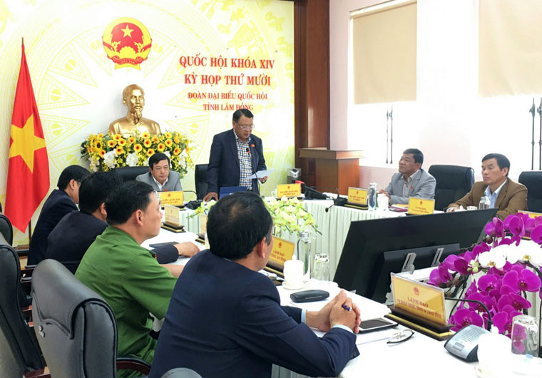 ĐBQH Nguyễn Tạo – Đoàn Lâm Đồng góp ý về công tác tư pháp, phòng chống tội phạm năm 2020