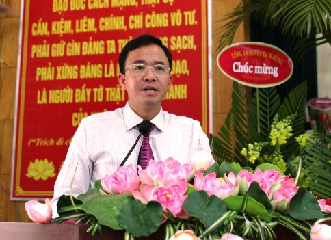 Đồng Chí Nguyễn Văn Lộc - Bí thư Huyện ủy Đam Rông phát biểu chúc mừng 