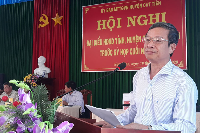 Đại biểu HĐND tỉnh tiếp xúc cử tri huyện Cát Tiên