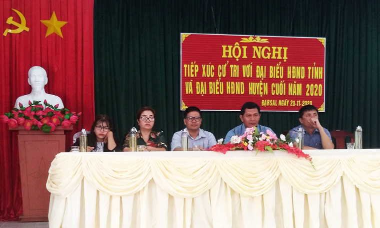 Đoàn đại biểu HĐND tỉnh Lâm Đồng và huyện Đam Rông tiếp xúc cử tri