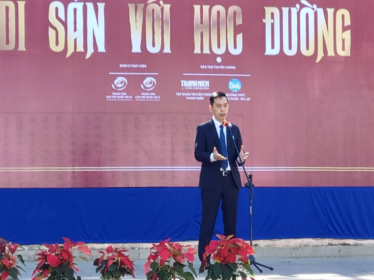 Ông Đặng Thanh Tùng - Cục trưởng Cục VTLTNN phát biểu khai mạc chương trình