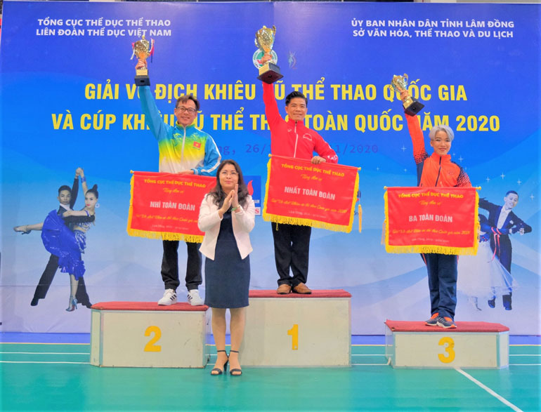 Lâm Đồng dẫn đầu giải toàn đoàn nhờ dẫn đầu về điểm tích lũy thành tích tại giải