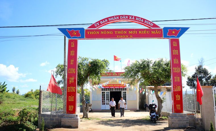 Xã Hòa Ninh phấn đấu đạt chuẩn nông thôn mới kiểu mẫu vào cuối năm 2020