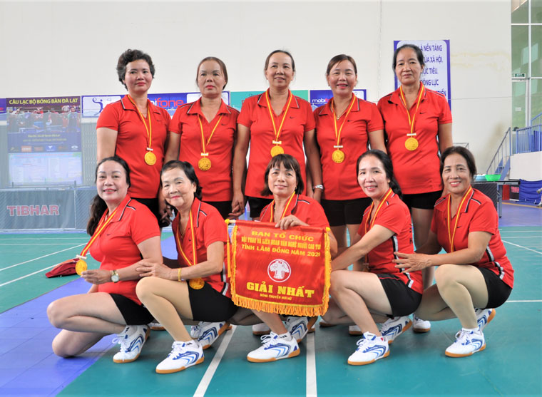 Đội Bóng chuyền hơi nữ NCT Đạ Tẻh xuất sắc giành Huy chương Vàng vô địch tại Hội thao và Liên hoan văn nghệ NCT tỉnh Lâm Đồng - 2020