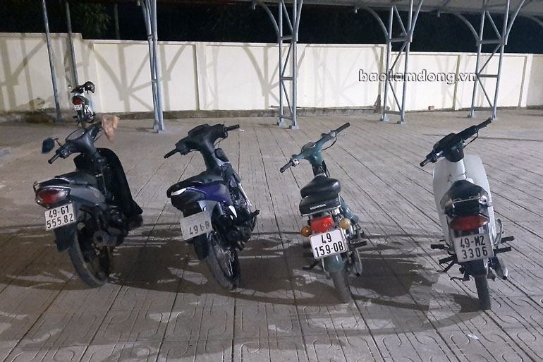 4 xe máy nghi tang vật trộm cắp được phát hiện tại nhà Kiều Minh Hiếu
