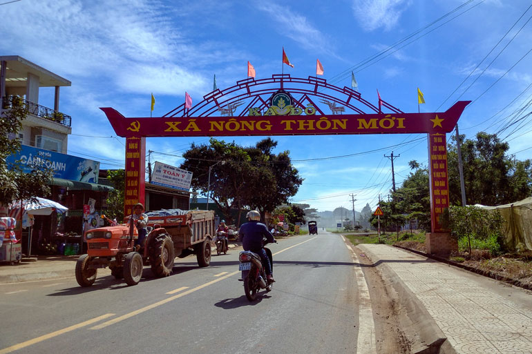 Xã Ka Đô là 1 trong 3 xã đầu tiên của Đơn Dương được công nhận xã nông thôn mới nâng cao