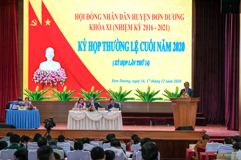 HĐND huyện Đơn Dương thông qua 7 nghị quyết tại kỳ họp thường lệ cuối năm