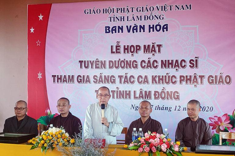Giáo hội Phật giáo Việt Nam ghi công đức đóng góp của các nhạc sĩ Lâm Đồng góp phần vào thành công cuộc vận động