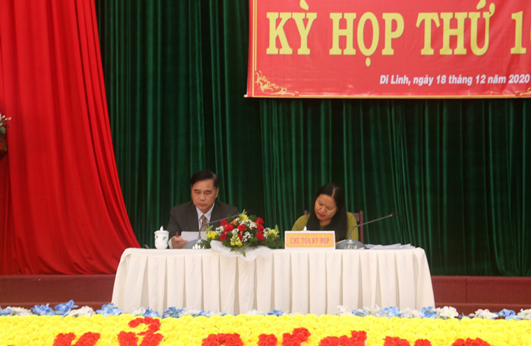 HĐND huyện Di Linh Khóa XI tổ chức kỳ họp thứ 16