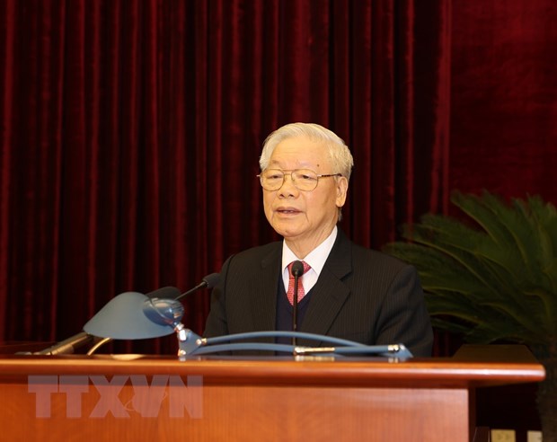 Tổng Bí thư, Chủ tịch nước Nguyễn Phú Trọng phát biểu bế mạc Hội nghị