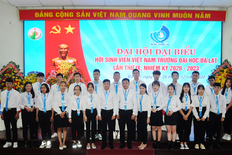 Ban Chấp hành Hội Sinh viên Việt Nam Trường Đại học Đà Lạt khóa IX, nhiệm kỳ 2020 – 2023 ra mắt tại Đại hội