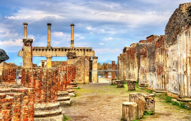 Cửa hàng được phát hiện tại Regio V của khu vực khảo cổ Pompeii.