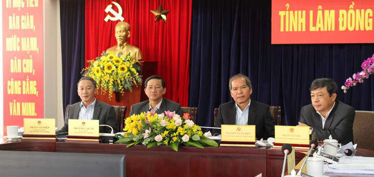 Lãnh đạo tỉnh tham dự và chủ trì tại đầu cầu Lâm Đồng