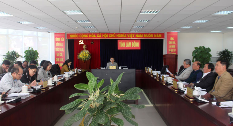Đồng chí Đặng Trí Dũng - Phó Chủ tịch UBND tỉnh, chủ trì tại điểm cầu Lâm Đồng