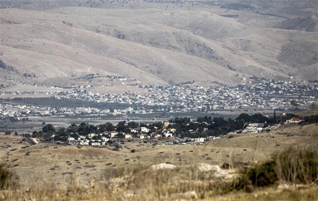 Quang cảnh khu định cư Do thái Mechola tại Thung lũng Jordan ở Bờ Tây, ngày 21/6/2020.