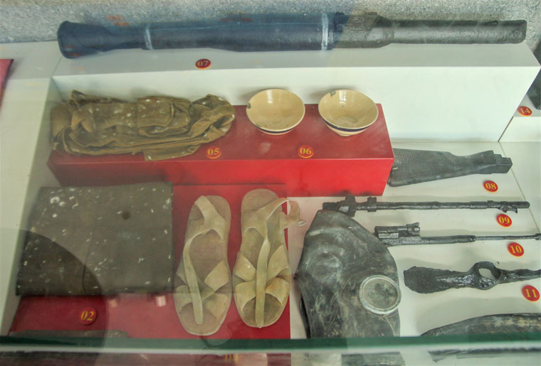 Bảo tàng lưu giữ những kỷ vật của các chiến sĩ đã hy sinh trong trận chiến Gạc Ma năm 1988