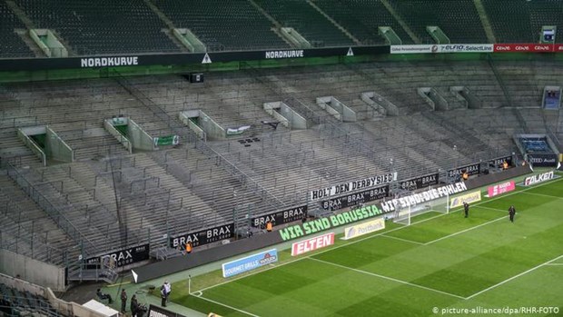 Các sân vận động châu Âu vắng bóng người do dịch bệnh