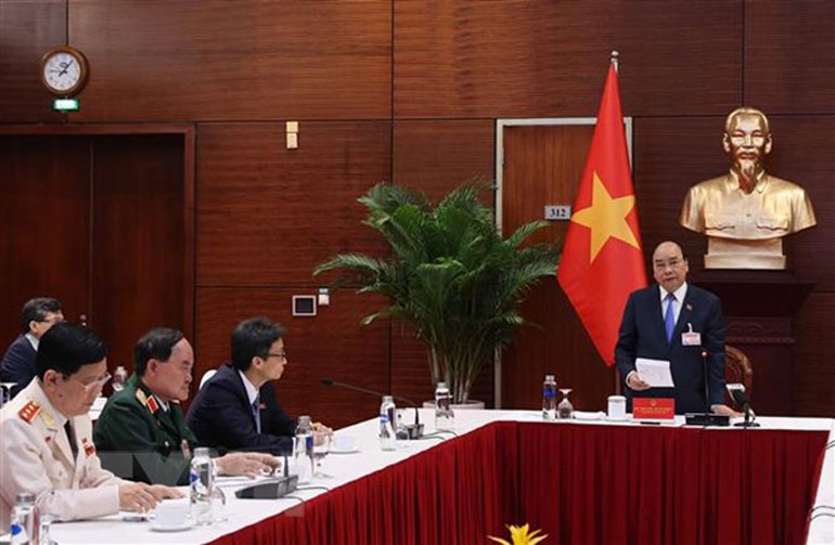 Thủ tướng Nguyễn Xuân Phúc chủ trì phiên họp Thường trực Chính phủ với Ban Chỉ đạo quốc gia phòng, chống dịch COVID-19
