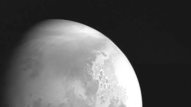 Hình ảnh Sao Hỏa được tàu Thiên Vấn-1 ghi lại.