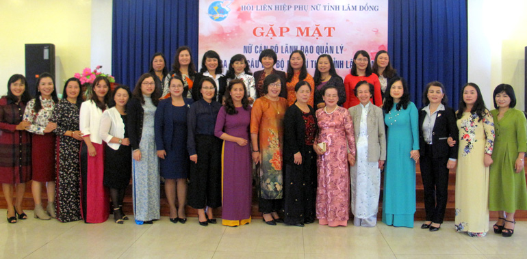 Đội ngũ nữ cán bộ lãnh đạo quản lý các sở, ban, ngành, địa phương tỉnh Lâm Đồng