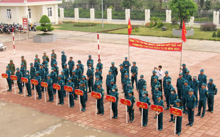 Sôi nổi Hội thao lực lượng Dân quân tự vệ huyện Bảo Lâm năm 2021