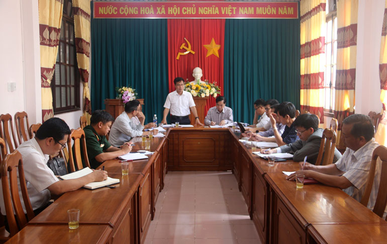 Ủy Ban bầu cử huyện Di Linh họp tiếp tục triển khai công tác bầu cử đại biểu Quốc hội Khóa XV và đại biểu HĐND các cấp