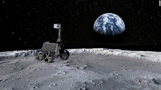 Tàu thám hiểm Mặt Trăng Rashid có 4 bánh xe, nặng khoảng 10kg