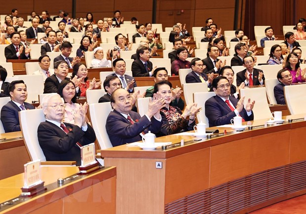 Tổng Bí thư Nguyễn Phú Trọng và các lãnh đạo Đảng, Nhà nước dự lễ bế mạc
