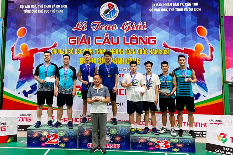 Lâm Đồng xếp thứ 4 Giải vô địch Cầu lông các CLB toàn quốc