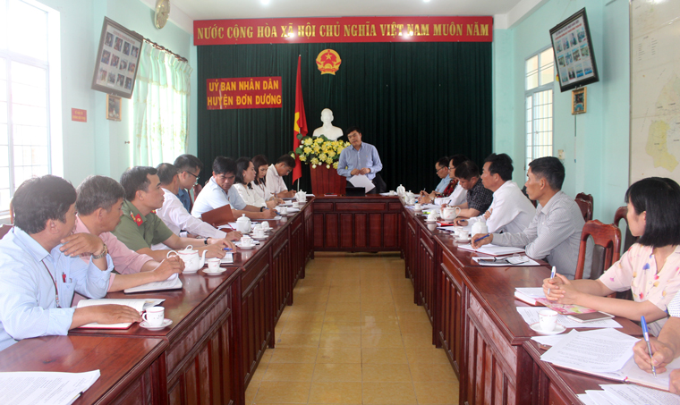 Kiểm tra công tác chuẩn bị bầu cử tại huyện Đơn Dương