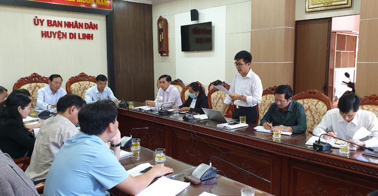 Đoàn Ủy ban Bầu cử tỉnh kiểm tra công tác chuẩn bị bầu cử tại Di Linh