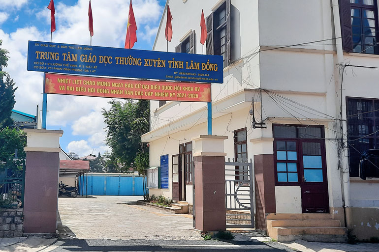 TTGDTX tỉnh đang mượn tạm một phần cơ sở tại đường Lương Thế Vinh, thành phố Đà Lạt
